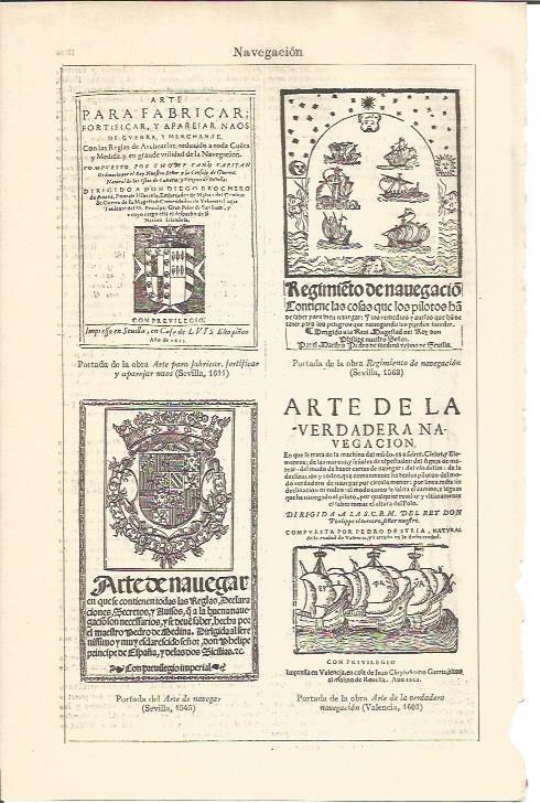 LAMINA V04774: Portadas del Arte de Navegar