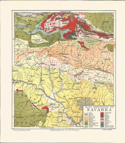 LAMINA V04770: Mapa geologico de Navarra