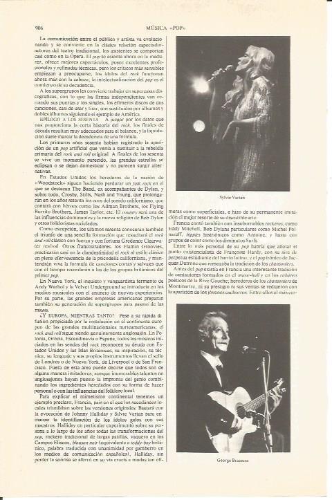 LAMINA V04887: Sylvie Vartan y George Brassens