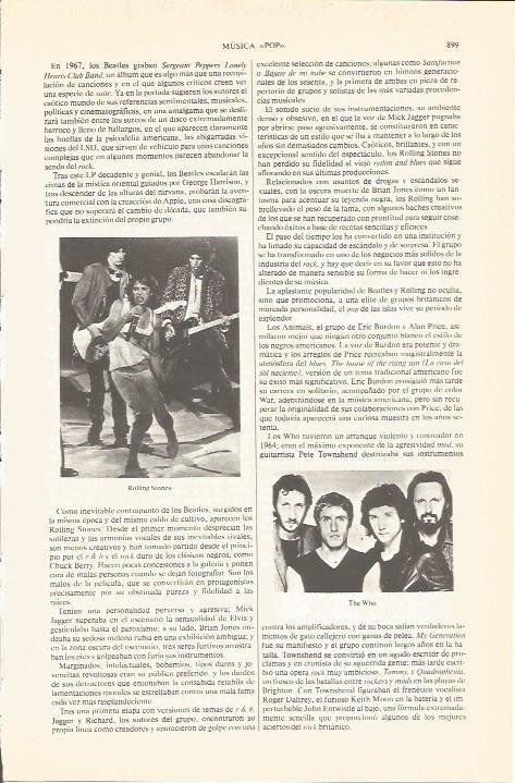 LAMINA V04884: Rolling Stones y The Who