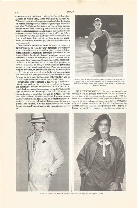 LAMINA V04875: Modelos de Cerruti y Loewe