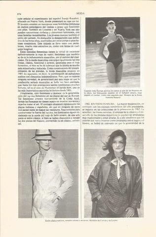 LAMINA V04875: Modelos de Cerruti y Loewe