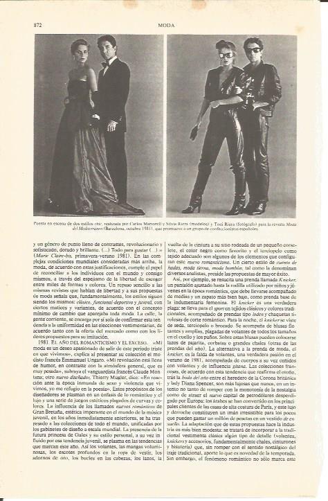 LAMINA V04873: Dos estilos chic para la revista Moda del Mediterraneo