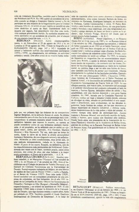 LAMINA V04901: Ingrid Bergman y Romulo Betancourt