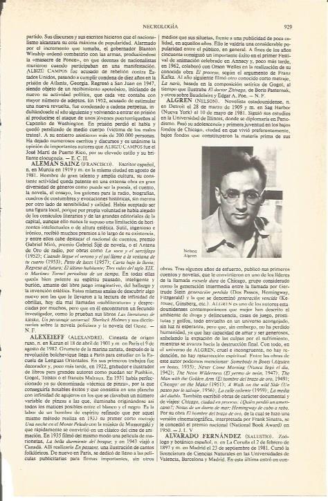 LAMINA V04898: Nelson Algren