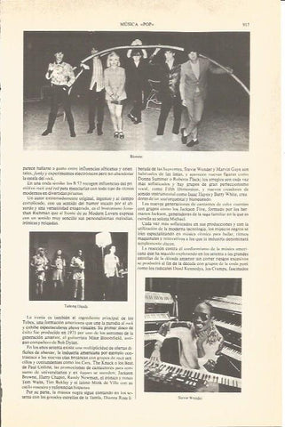LAMINA V04893: Blondie, Talking Heads y Stevie Wonder
