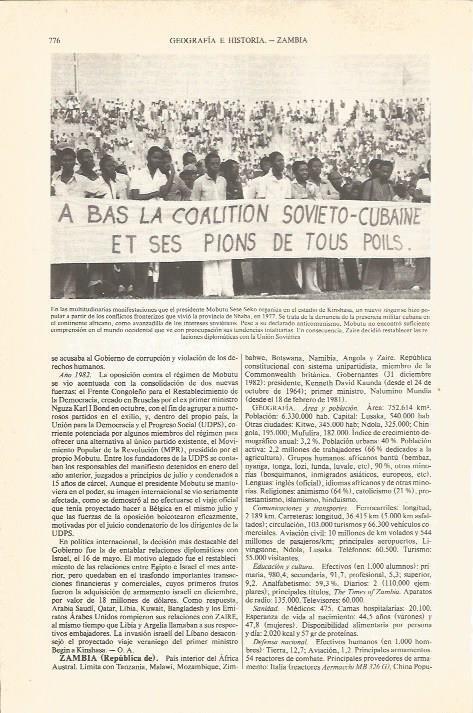 LAMINA V04863: Mobutu Sese en el estadio de Kinshasa