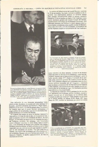 LAMINA V04860: Mijail Suslov junto a Leonid Breznev