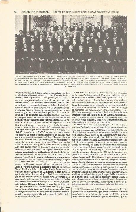LAMINA V04857: Fotografia del 74 cumpleaños de Leonid Breznev