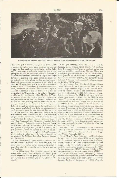 LAMINA V04746: Martirio de san Esteban, por Angel Nardi