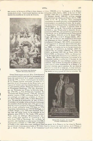 LAMINA V04625: Apolo y las Musas por Mirabeus y reloj estilo imperio