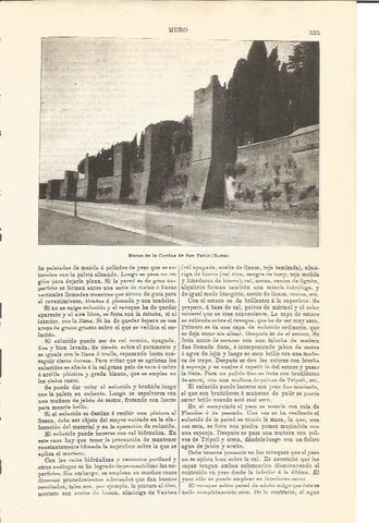 LAMINA V04623: Muros de la Cortina de San Pablo, Roma