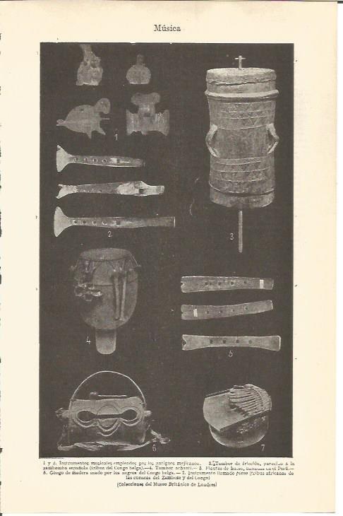 LAMINA V04653: Instrumentos musicales
