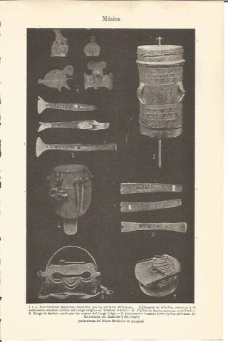 LAMINA V04653: Instrumentos musicales