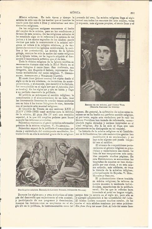 LAMINA V04652: Retrato de un musico por Cosme Tura 
