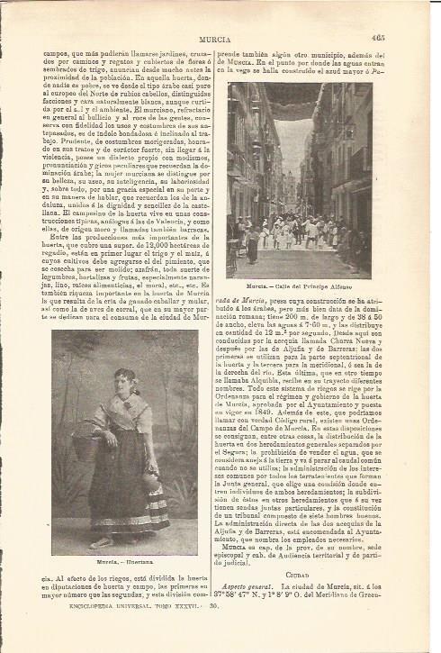 LAMINA V04591: Calle Principe Alfonso en Murcia 