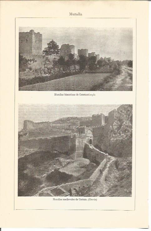 LAMINA V04582: Murallas en Constantinopla y Corinto