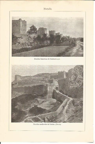 LAMINA V04582: Murallas en Constantinopla y Corinto