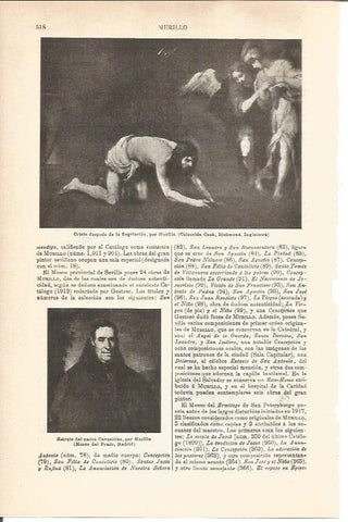 LAMINA V04615: Cristo despues de la flagelacion, por Murillo
