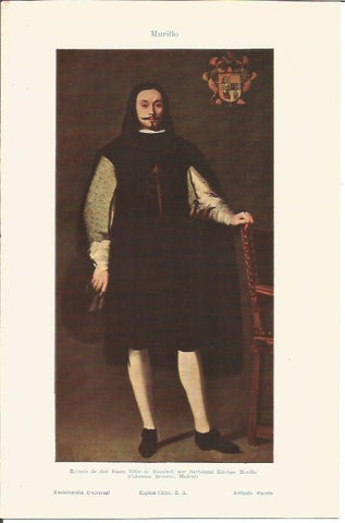 LAMINA V04610: Retrato de don Diego Felix de Esquivel, por Murillo