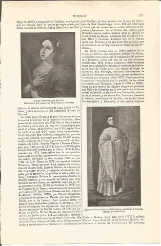 LAMINA V04609: Santa Catalina, por Murillo