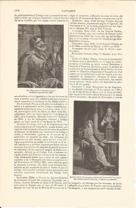 LAMINA V04713: Maria Leticia Bonaparte por P. Antonio Martin