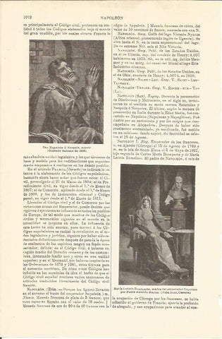 LAMINA V04713: Maria Leticia Bonaparte por P. Antonio Martin