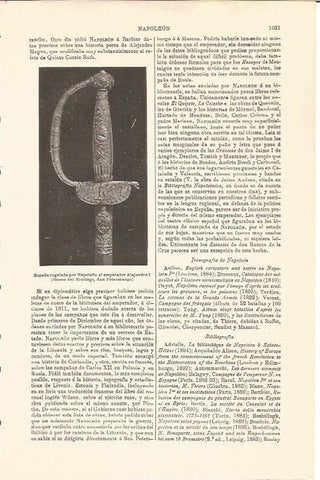 LAMINA V04725: Espada del emperador Alejandro I 
