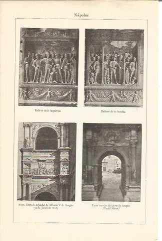 LAMINA V04733: Arco de Aragon en Napoles