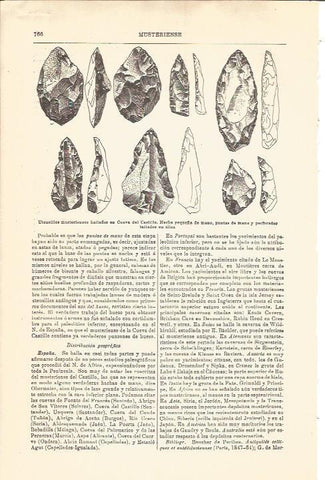 LAMINA V04677: Utensilios musterienses en Cueva del Castillo, Cantabria 