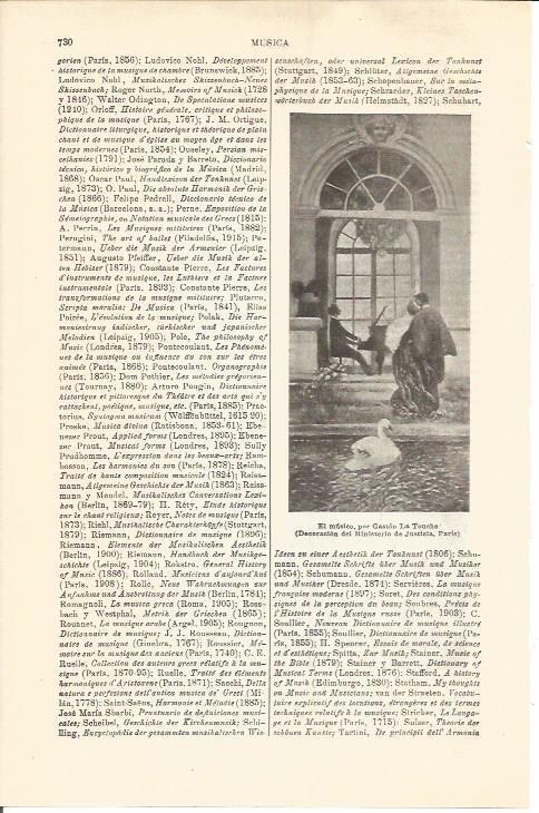 LAMINA V04671: El musico, por Gaston La Touche