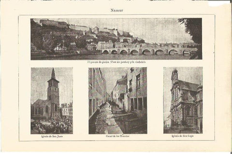 LAMINA V04704: Vistas de Namur, Belgica