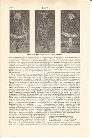 LAMINA V04690: Naipes italianos del siglo XV