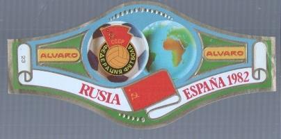 VITOLA fabrica de tabacos ALVARO: Mundial Futbol España 1982: Rusia