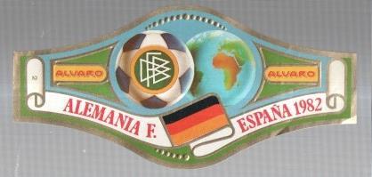 VITOLA fabrica de tabacos ALVARO: Mundial Futbol España 1982: Alemania Federal