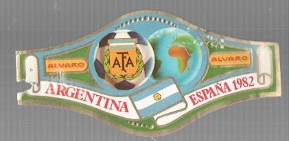 VITOLA fabrica de tabacos ALVARO: Mundial Futbol España 1982: Argentina 