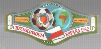 VITOLA fabrica de tabacos ALVARO: Mundial Futbol España 1982: Checoslovaquia