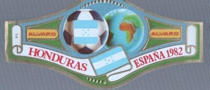 VITOLA fabrica de tabacos ALVARO: Mundial Futbol España 1982: Honduras