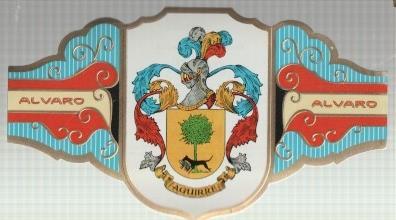 VITOLA fabrica de tabacos ALVARO: Heraldica: Aguirre 