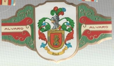 VITOLA fabrica de tabacos ALVARO: Heraldica: Abad