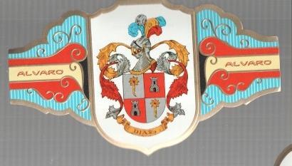 VITOLA fabrica de tabacos ALVARO: Heraldica: Diaz 