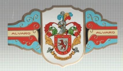 VITOLA fabrica de tabacos ALVARO: Heraldica: Fernandez 