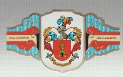 VITOLA fabrica de tabacos ALVARO: Heraldica: Gonzalez 