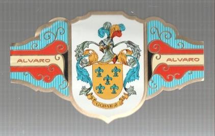 VITOLA fabrica de tabacos ALVARO: Heraldica: Gomez 