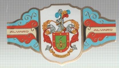 VITOLA fabrica de tabacos ALVARO: Heraldica: Hernandez 