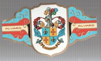 VITOLA fabrica de tabacos ALVARO: Heraldica: Quintana  