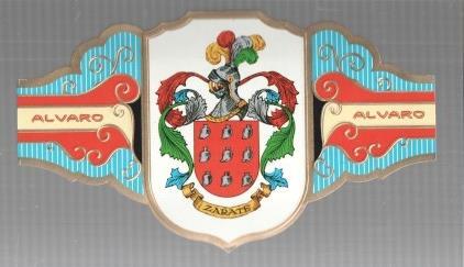 VITOLA fabrica de tabacos ALVARO: Heraldica: Zarate 