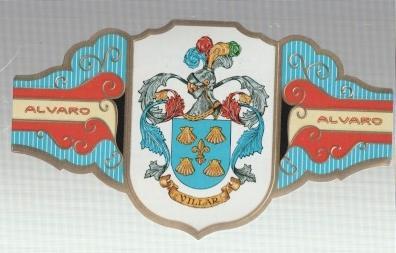 VITOLA fabrica de tabacos ALVARO: Heraldica: Villar 
