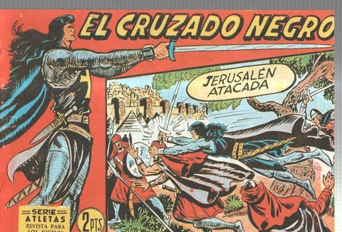 Facsimil: El Cruzado Negro numero 41: Jerusalen atacada