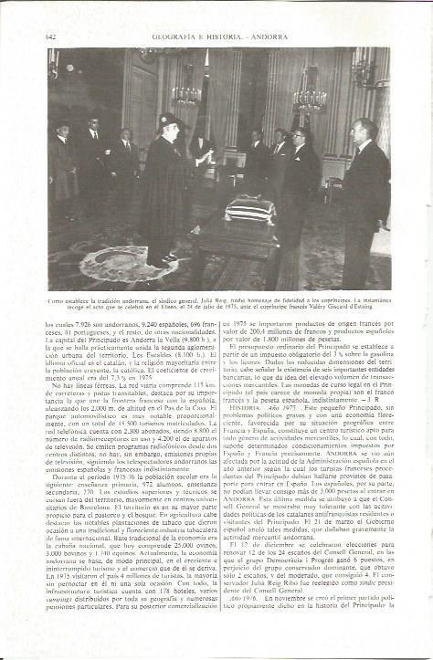 LAMINA V06185: Julia Reig junto a Giscard d'Estaing en 1975